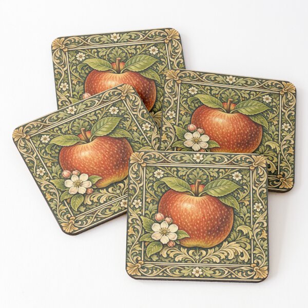 Item preview, Vintage apple art nouveau artwork designed and sold by hollycooper.