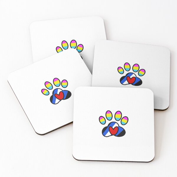 Item preview, Pansexual pup paw designed and sold by Ears tails and toebeans.