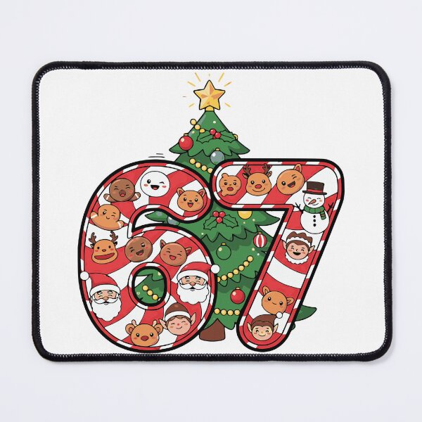 Item preview, 67 christmas tree candy cane brainrot meme art designed and sold by ArtDesignTp.