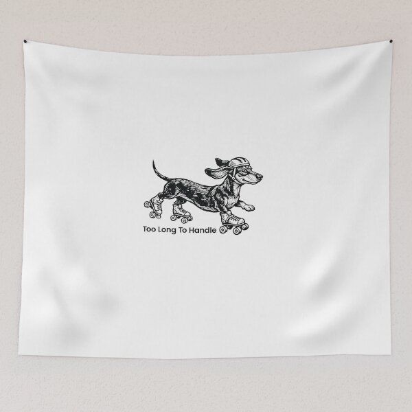 Item preview, Dachshund Too Long To Handle - Skate Dogs Club designed and sold by PhokaPhokich.