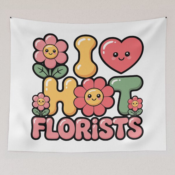 Item preview, funny hot florist floral humor summer bloom art designed and sold by ArtDesignTp.