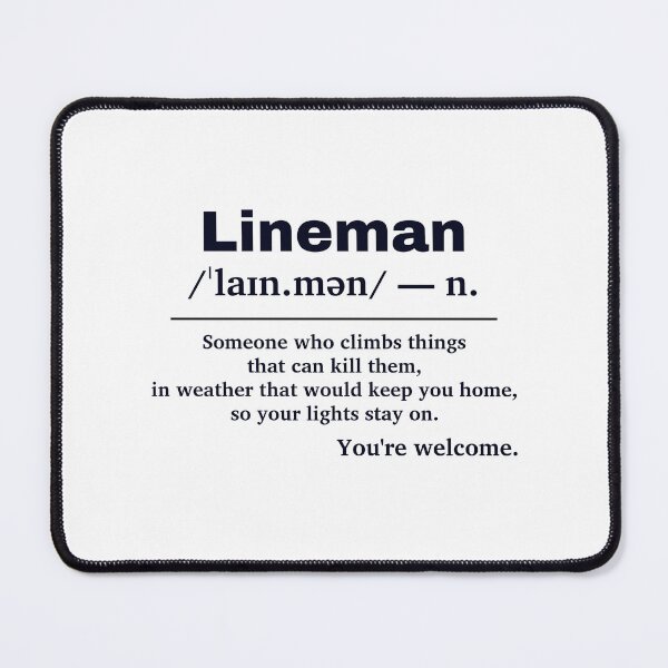 Item preview, Power Lineman Sarcastic Definition quote designed and sold by AsKartongs.