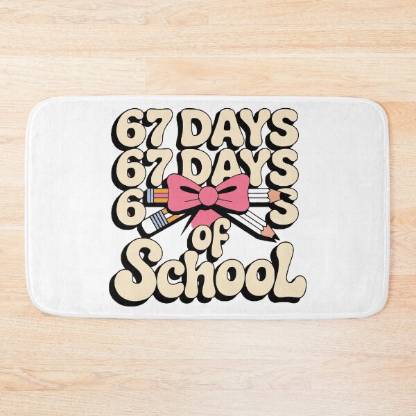 Item preview, coquette bow 67 days of school classroom art designed and sold by ArtDesignTp.