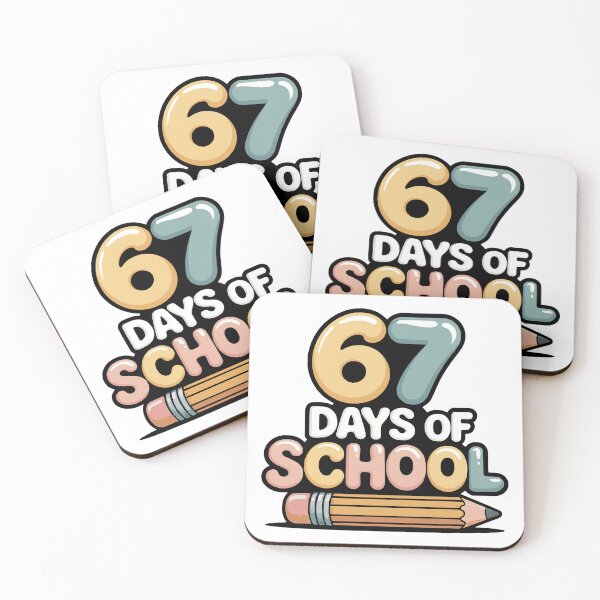 Item preview, 67 days of school coquette bow classroom charm designed and sold by ArtDesignTp.