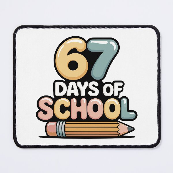 Item preview, 67 days of school coquette bow classroom charm designed and sold by ArtDesignTp.