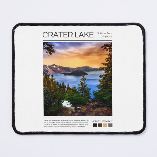 Item preview, Crater Lake National Park - Oregon designed and sold by StudioRedKoala.