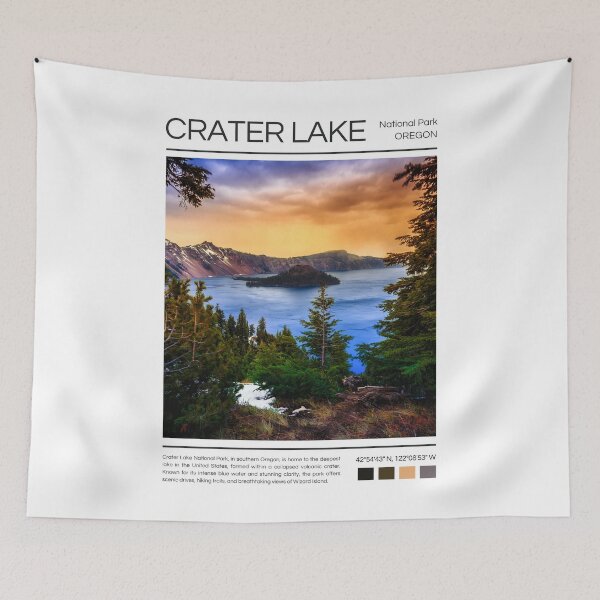 Item preview, Crater Lake National Park - Oregon designed and sold by StudioRedKoala.