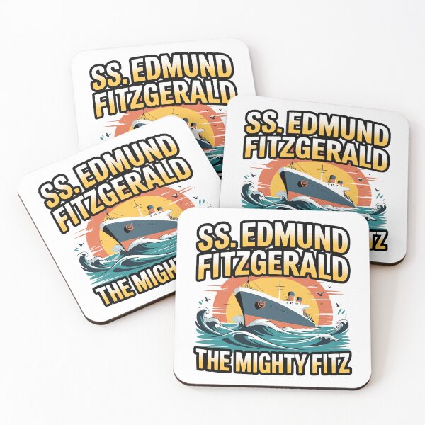 Item preview, mighty fitz lake superior heritage nautical art designed and sold by ArtDesignTp.