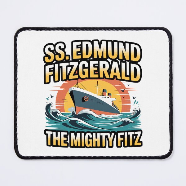 Item preview, mighty fitz lake superior heritage nautical art designed and sold by ArtDesignTp.