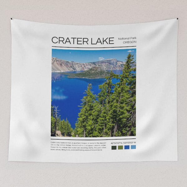 Item preview, Crater Lake National Park - Oregon designed and sold by StudioRedKoala.