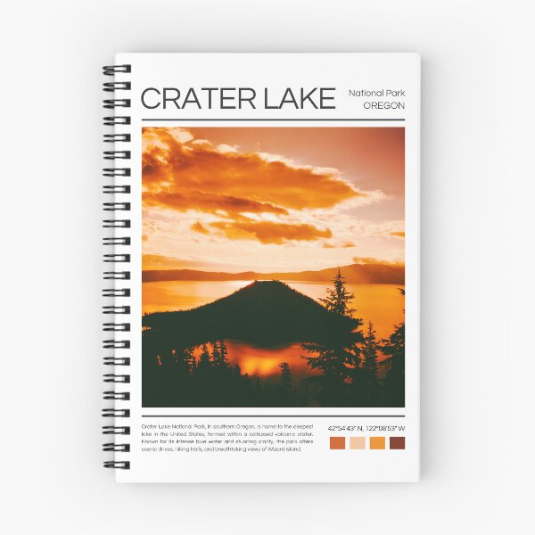 Item preview, Crater Lake National Park - Oregon designed and sold by StudioRedKoala.