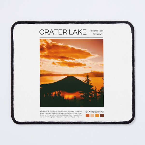 Item preview, Crater Lake National Park - Oregon designed and sold by StudioRedKoala.