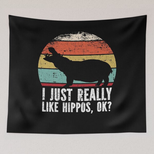 Item preview, Funny I Just Really Like Hippos OK designed and sold by GabbyKash.
