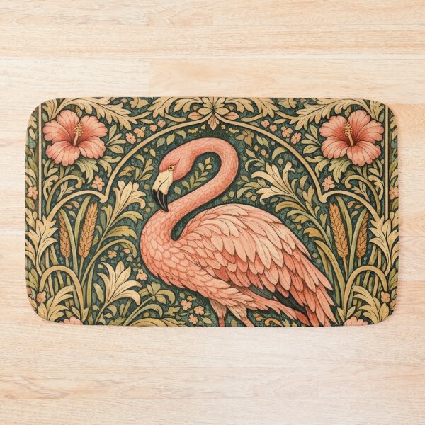 Item preview, Vintage art nouveau flamingo  designed and sold by hollycooper.