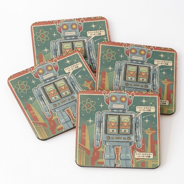 Item preview, Retro Japanese Robot designed and sold by The King's general goods.