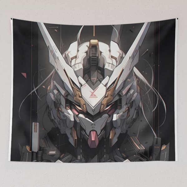 Item preview, Gundam Barbatos Dark Mecha Aesthetic Anime Robot Design designed and sold by Dyan4.