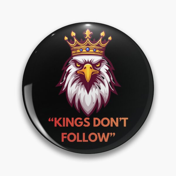Item preview, Kings Don't Follow T-Shirt – Royal Eagle Streetwear Motivational Design designed and sold by EvolusionPro.