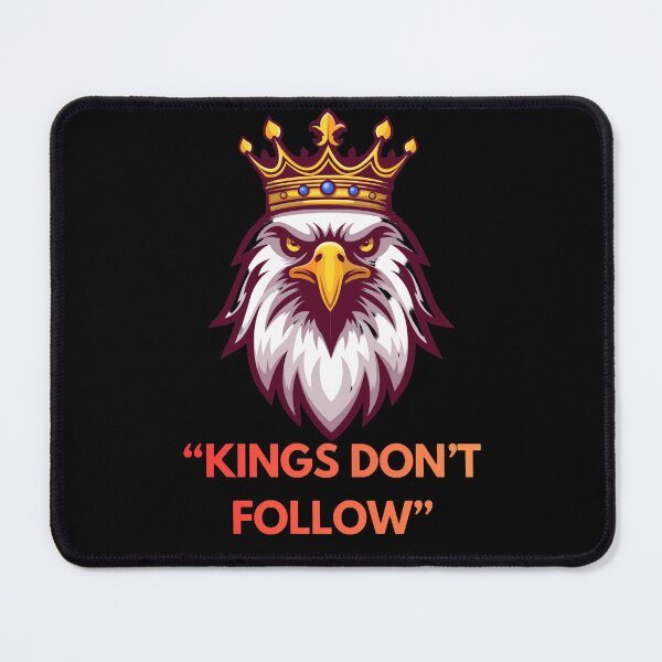 Item preview, Kings Don't Follow T-Shirt – Royal Eagle Streetwear Motivational Design designed and sold by EvolusionPro.