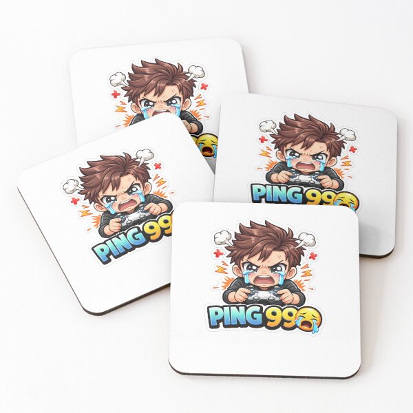 Item preview, Ping 999 Crying Gamer Sticker – Funny Gaming Lag Meme Cute Chibi Gamer Rage Sticker designed and sold by Sidra digital art 8277237.
