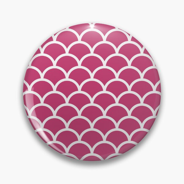 Item preview, Patrón de escamas de sirena magenta y blanco designed and sold by pattern-archive.