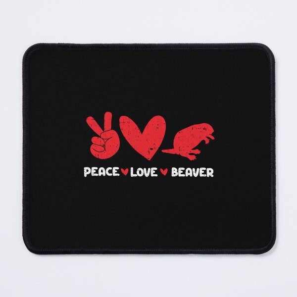 Item preview, Peace - Love - beavers designed and sold by GabbyKash.