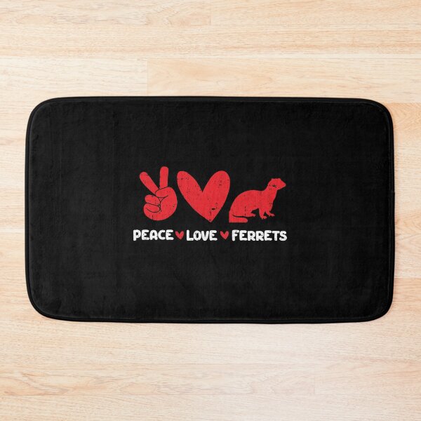 Item preview, Peace - Love - Ferrets  designed and sold by GabbyKash.