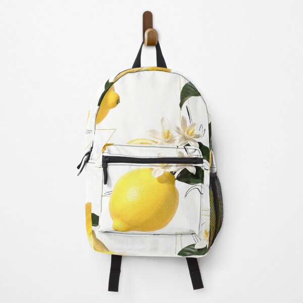 Item preview, Vibrant Lemon Bloom with Gold Geometric Lines designed and sold by Thalassora.