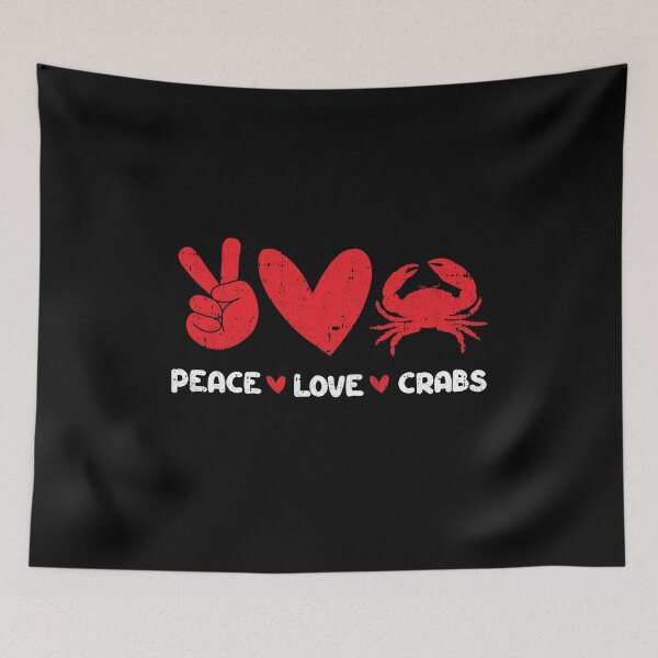 Item preview, Peace - Love - crabs designed and sold by GabbyKash.