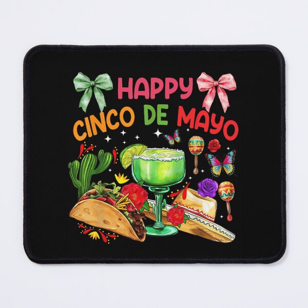 Item preview, Happy Cinco de Mayo Watercolor Fiesta Margarita Taco Bows designed and sold by Ali-printshop.