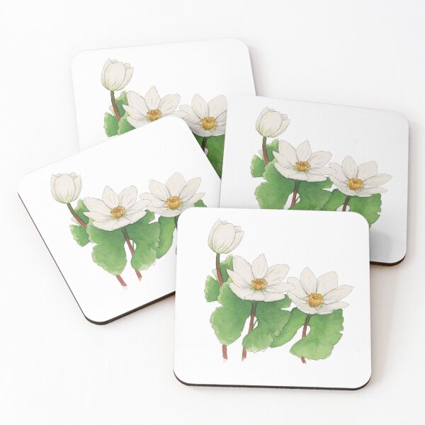 Item preview, White Watercolor Flowers designed and sold by NaughtyFlorals.