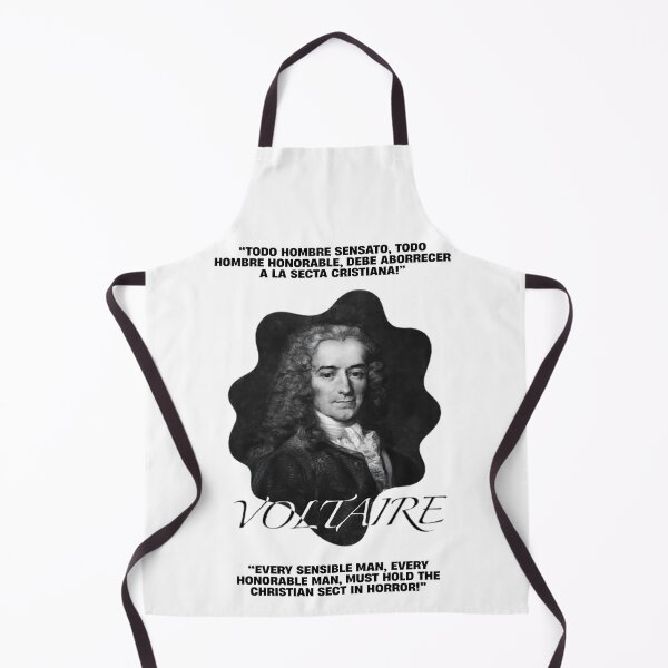 Item preview, Voltaire Quote | "Every Sensible Man Must Hold the Christian Sect in Horror" | Bold Philosophy Art Bilingual ES/EN designed and sold by Alchemy-Forge.