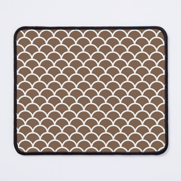 Item preview, Mocha And White Mermaid Scales Pattern designed and sold by pattern-archive.