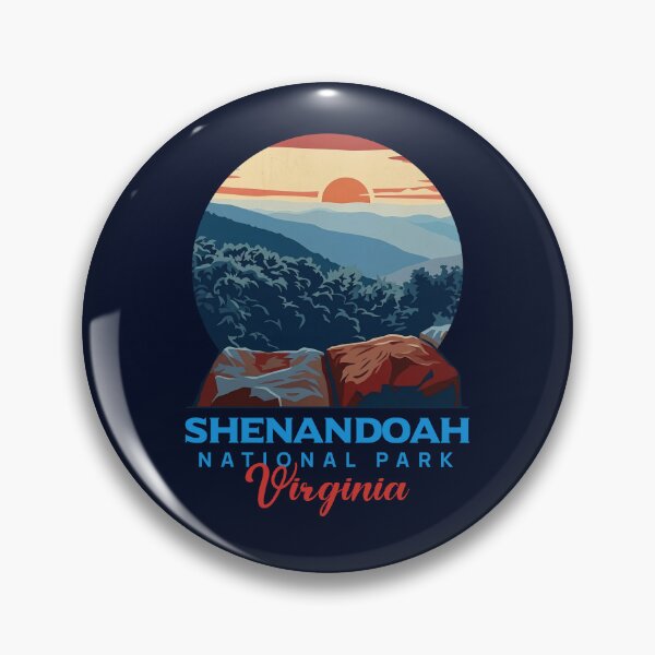 Item preview, Shenandoah National Park Virginia Blue Ridge Vintage Art designed and sold by LinaValearte.