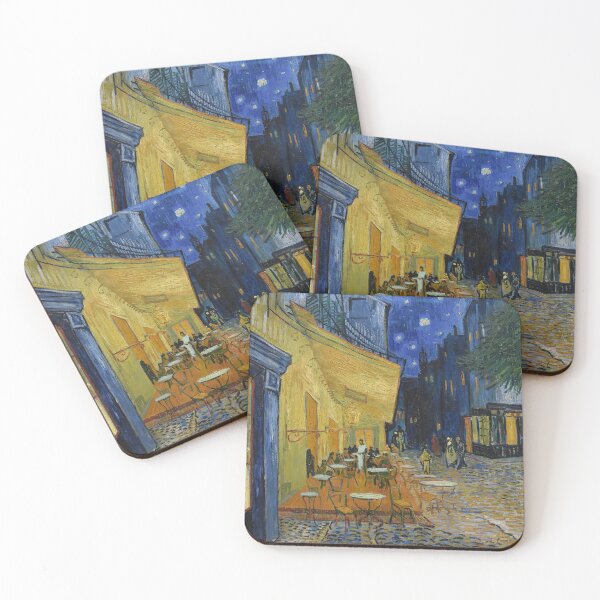 Item preview, Café Terrace at Night Van Gogh Print – Cozy Street Scene Wall Art, Romantic Night Painting, Vintage European Cafe Aesthetic designed and sold by AnnaLOLYoung.