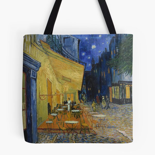 Item preview, Café Terrace at Night Van Gogh Print – Cozy Street Scene Wall Art, Romantic Night Painting, Vintage European Cafe Aesthetic designed and sold by AnnaLOLYoung.