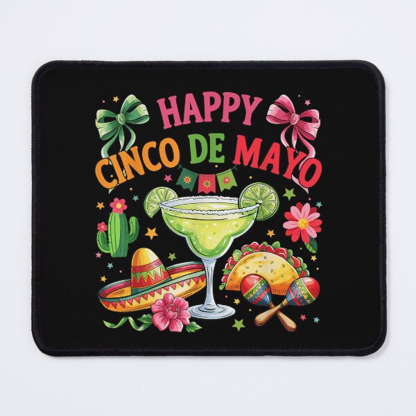 Item preview, Happy Cinco de Mayo Watercolor Fiesta Margarita Taco Bows designed and sold by Ali-printshop.