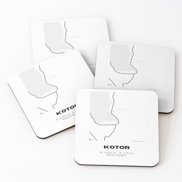 Item preview, Kotor Montenegro Minimalist Map Poster | Adriatic Coastal City Map Art designed and sold by RM-Journey.