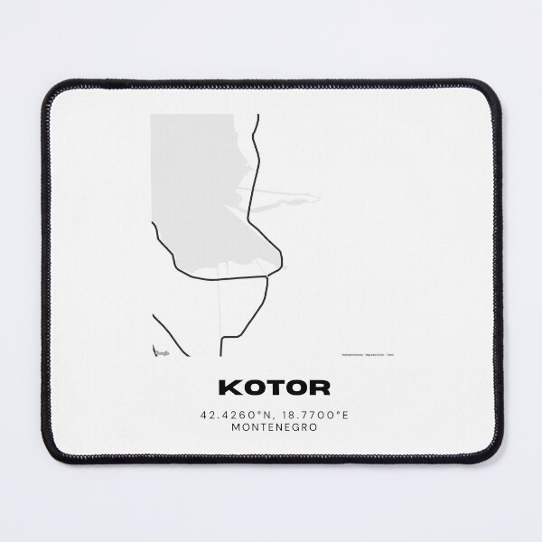 Item preview, Kotor Montenegro Minimalist Map Poster | Adriatic Coastal City Map Art designed and sold by RM-Journey.