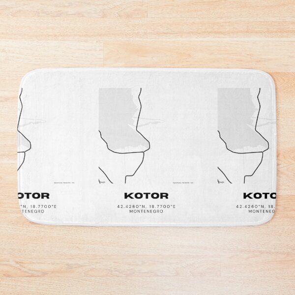 Item preview, Kotor Montenegro Minimalist Map Poster | Adriatic Coastal City Map Art designed and sold by RM-Journey.