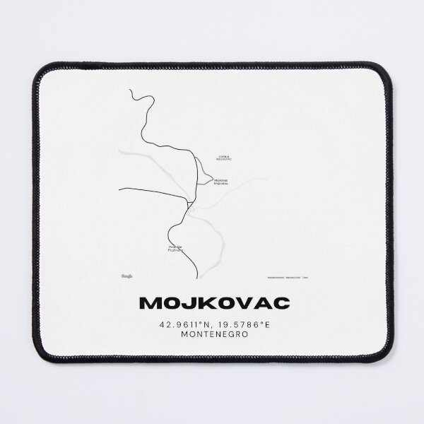 Item preview, Mojkovac Montenegro Minimalist Map Poster | Mountain Town Street Map Art designed and sold by RM-Journey.