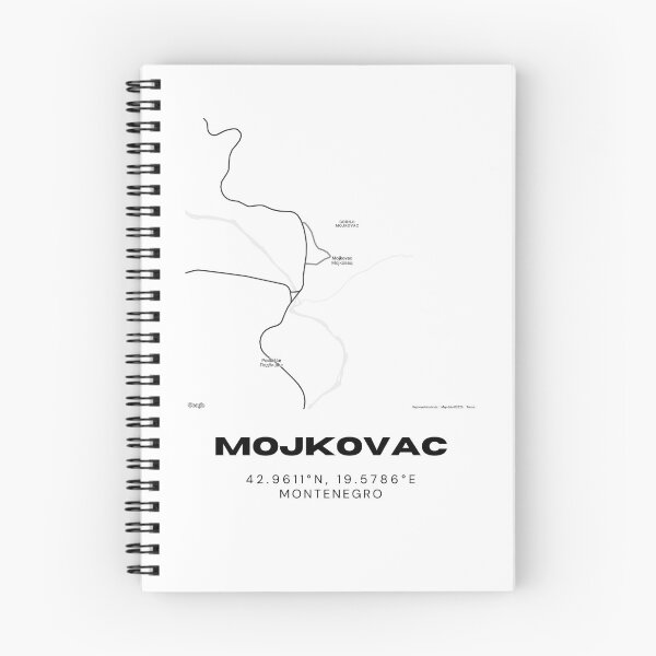Item preview, Mojkovac Montenegro Minimalist Map Poster | Mountain Town Street Map Art designed and sold by RM-Journey.