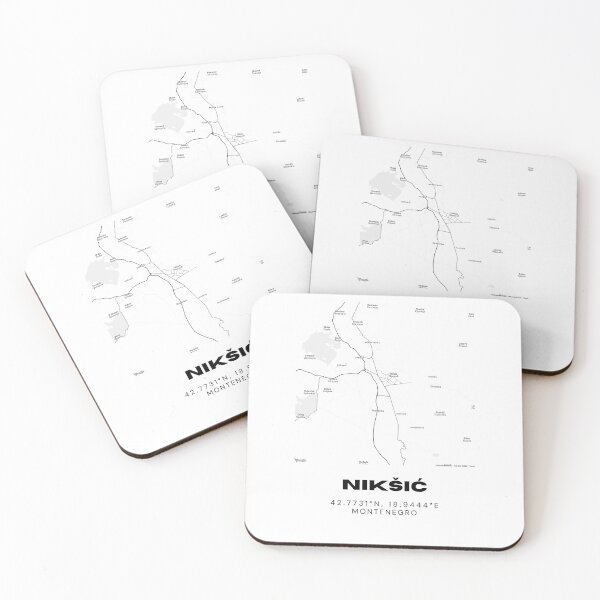 Item preview, Nikšić Montenegro Minimalist Map Poster | Modern City Street Map Art designed and sold by RM-Journey.