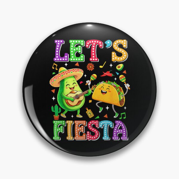 Item preview, Cute Avocado and Taco Let's Fiesta Kawaii Cinco de Mayo designed and sold by Ali-printshop.