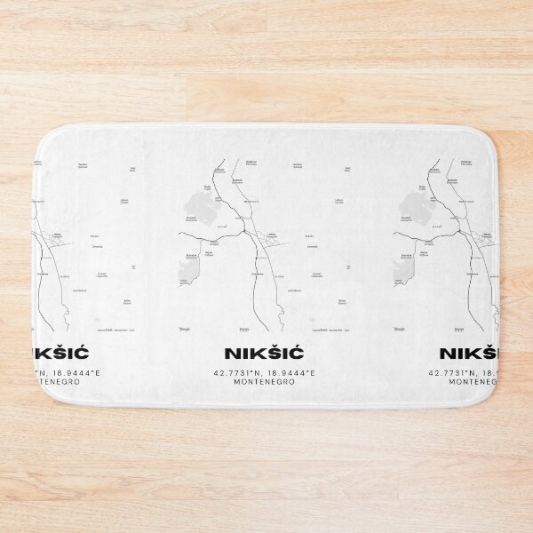 Item preview, Nikšić Montenegro Minimalist Map Poster | Modern City Street Map Art designed and sold by RM-Journey.