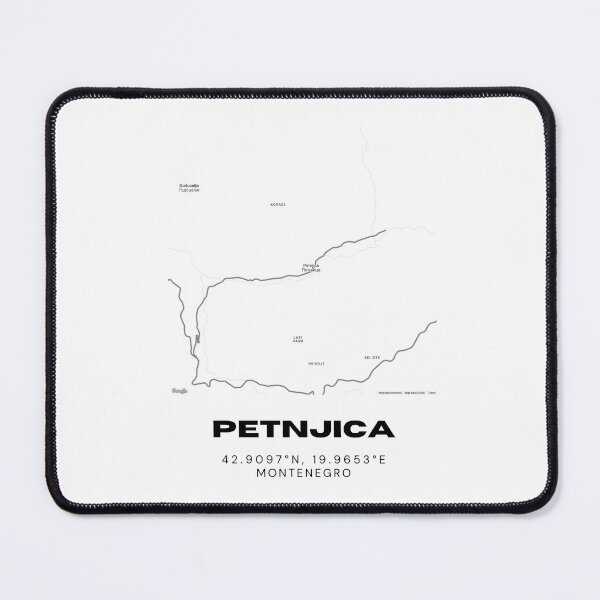 Item preview, Petnjica Montenegro Minimalist Map Print | Contemporary Town Map Art designed and sold by RM-Journey.