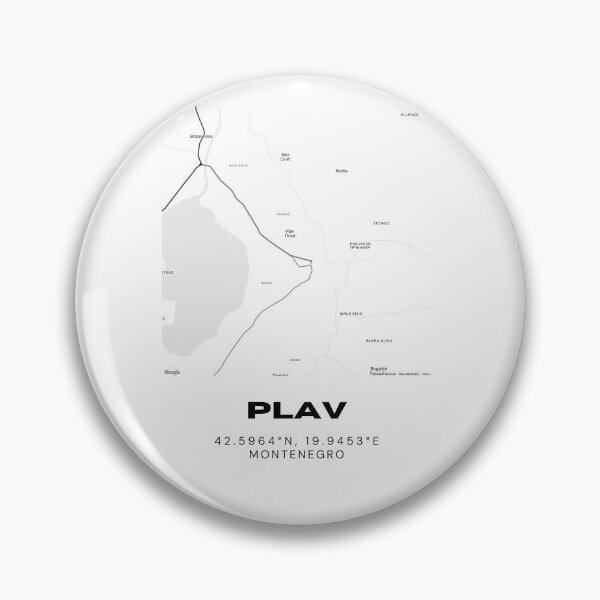 Item preview, Plav Montenegro Minimalist Map Poster | Nature-Inspired Lake Town Map designed and sold by RM-Journey.