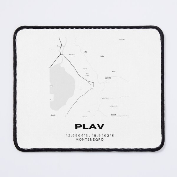Item preview, Plav Montenegro Minimalist Map Poster | Nature-Inspired Lake Town Map designed and sold by RM-Journey.