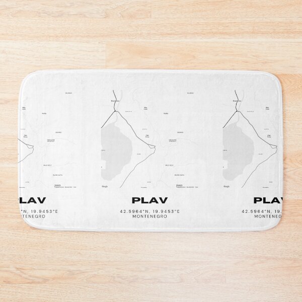Item preview, Plav Montenegro Minimalist Map Poster | Nature-Inspired Lake Town Map designed and sold by RM-Journey.