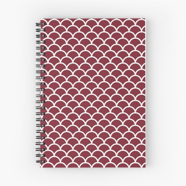 Item preview, Red And White Mermaid Scales Pattern designed and sold by pattern-archive.