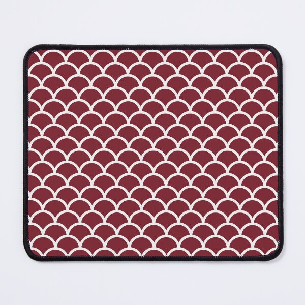 Item preview, Red And White Mermaid Scales Pattern designed and sold by pattern-archive.